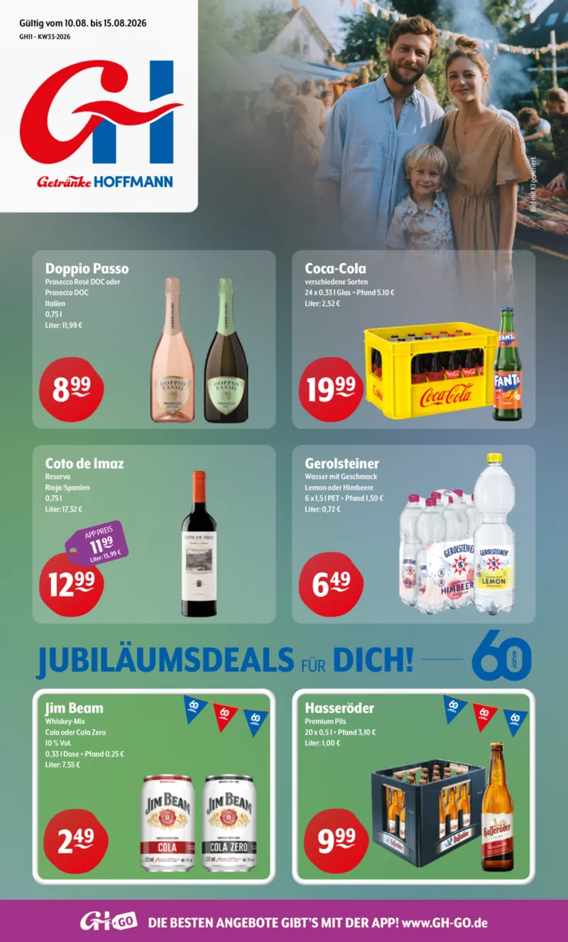 Getränke Hoffmann Prospekt vom 10.08.2026, Seite 1