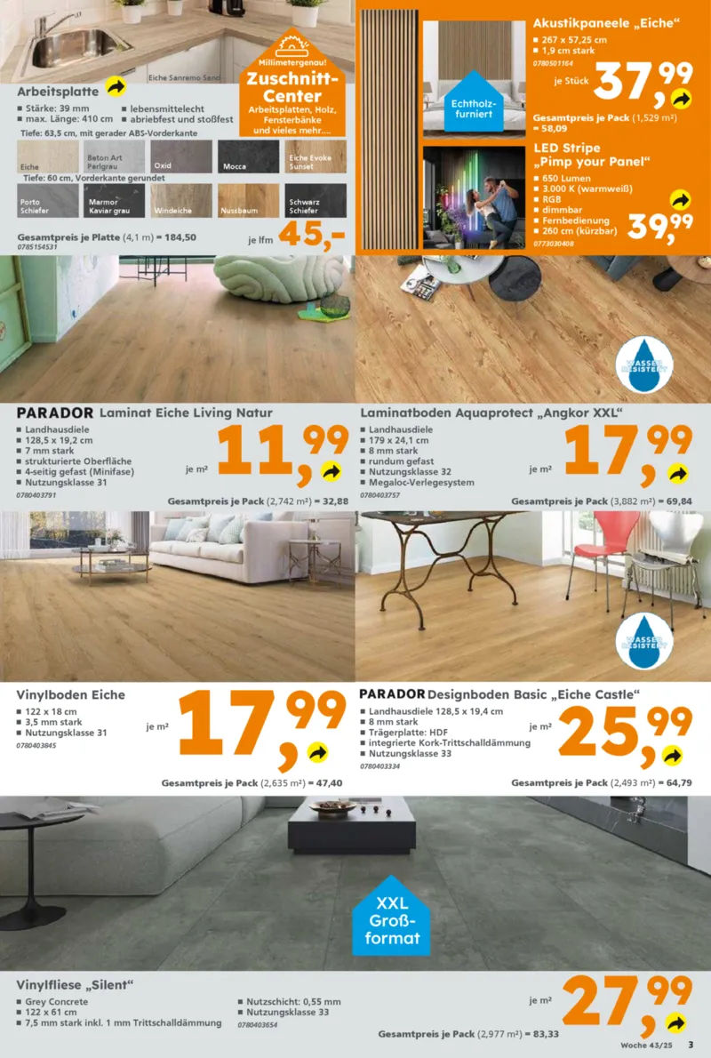 Globus Baumarkt Prospekt vom 20.10.2025, Seite 3 Globus Baumarkt Prospekt vom 20.10.2025, Seite 3