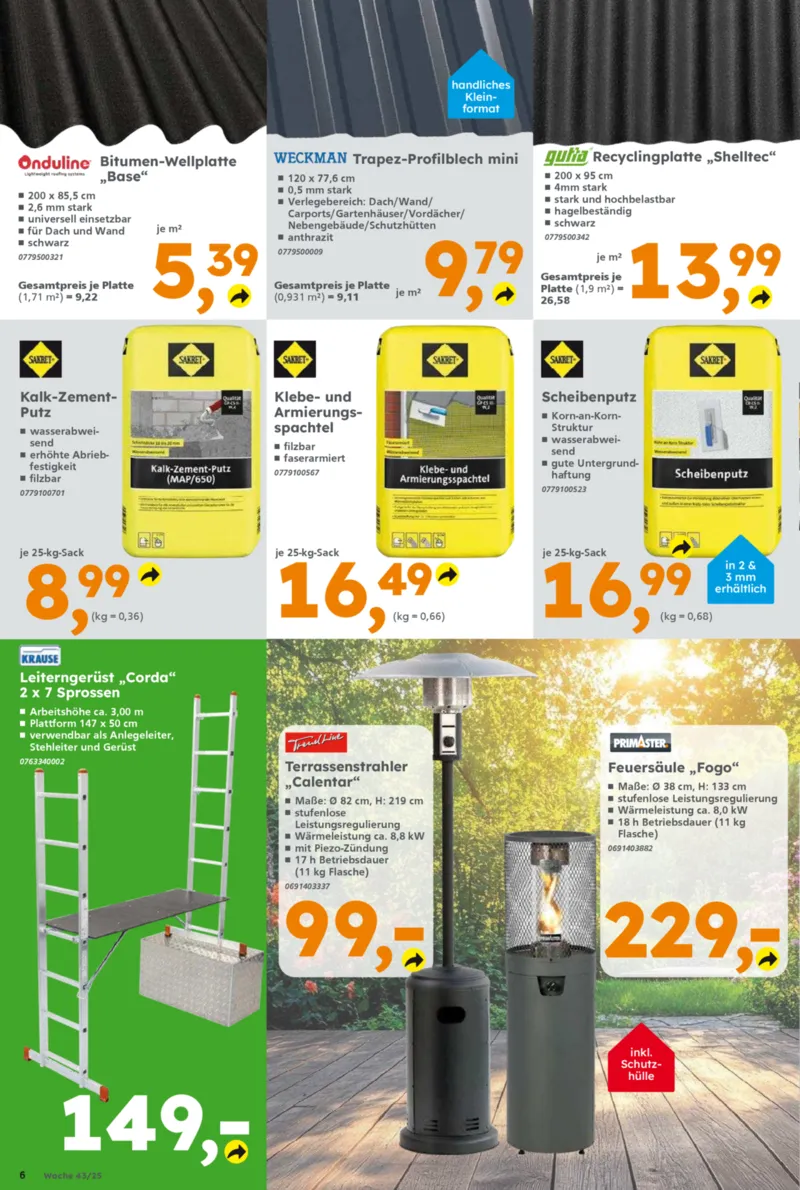 Globus Baumarkt Prospekt vom 20.10.2025, Seite 6 Globus Baumarkt Prospekt vom 20.10.2025, Seite 6