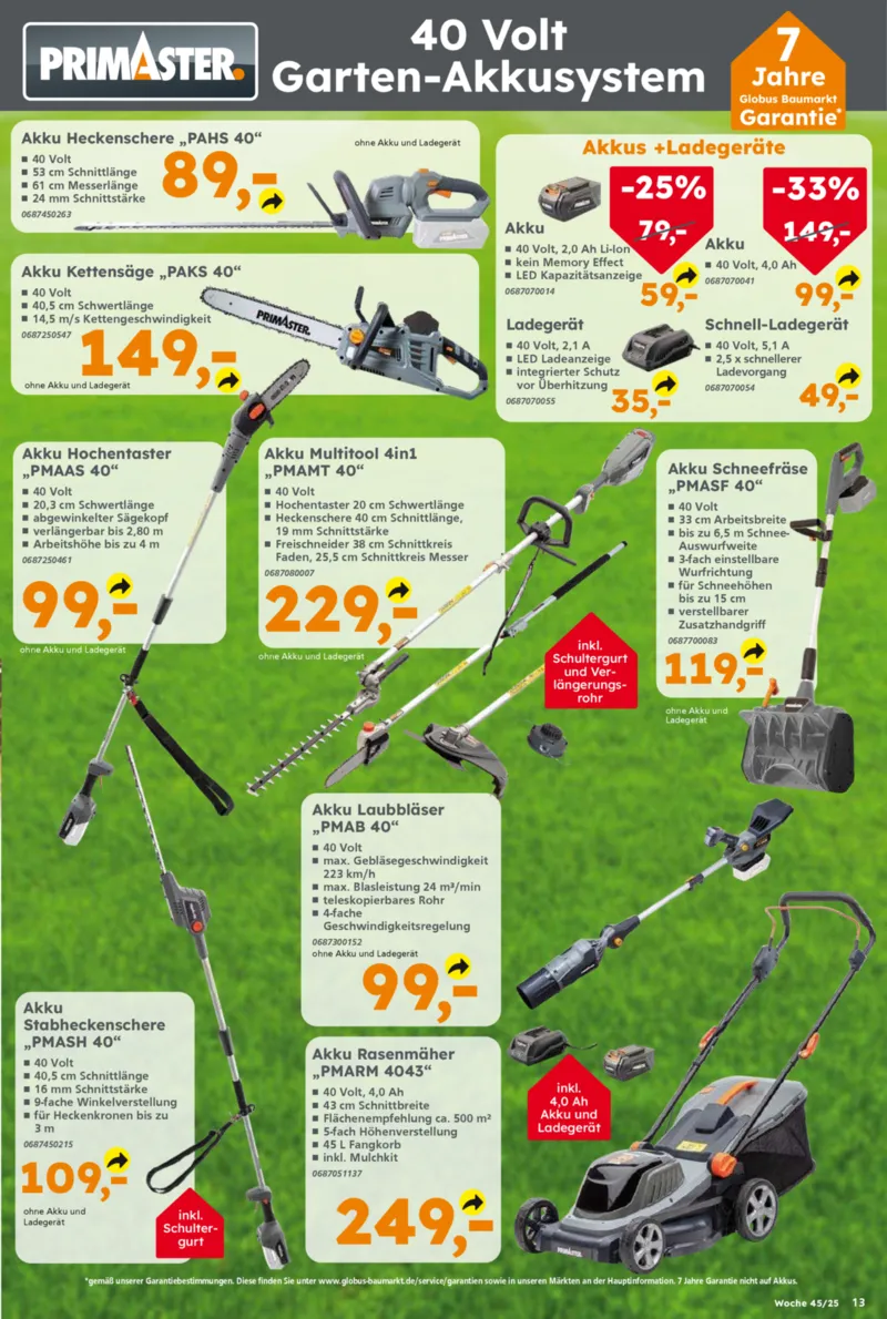 Globus Baumarkt Prospekt vom 03.11.2025, Seite 13
