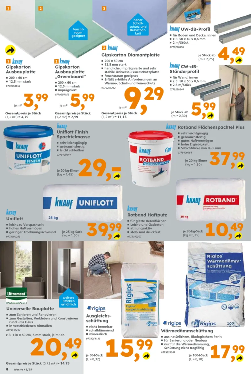 Globus Baumarkt Prospekt vom 03.11.2025, Seite 8