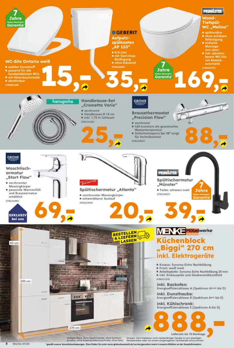 Globus Baumarkt Prospekt vom 17.11.2025, Seite 8