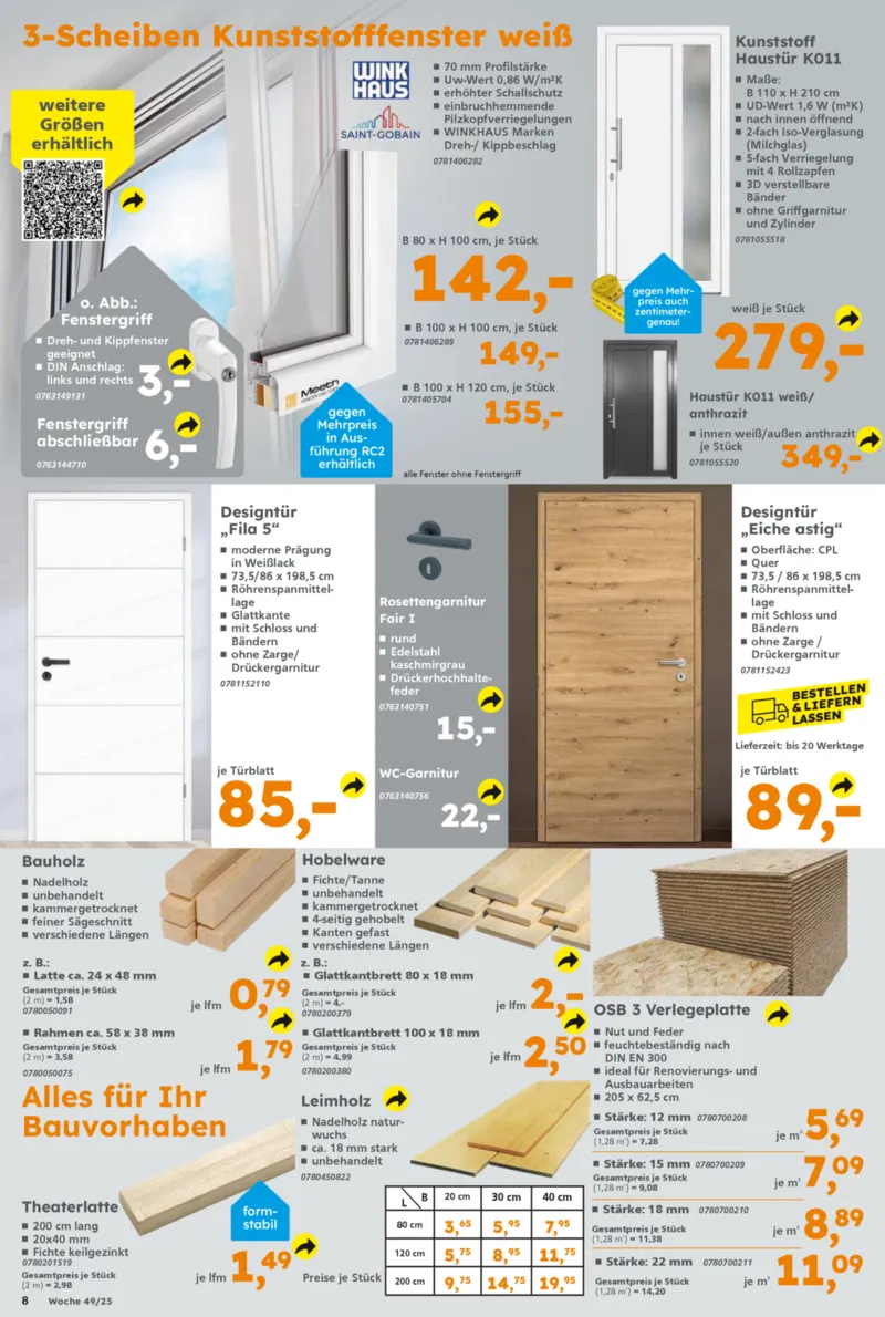 Globus Baumarkt Prospekt vom 01.12.2025, Seite 8