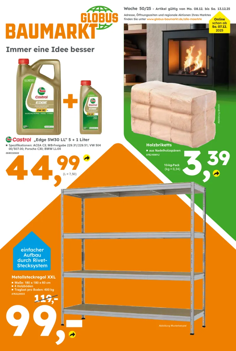 Globus Baumarkt Prospekt vom 08.12.2025, Seite 1