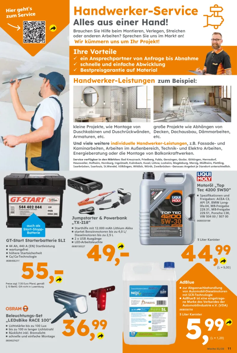 Globus Baumarkt Prospekt vom 15.12.2025, Seite 11