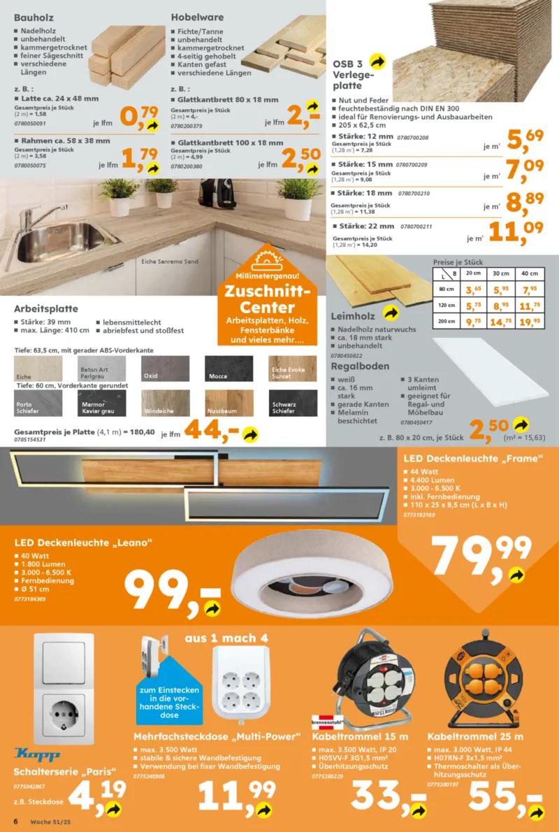 Globus Baumarkt Prospekt vom 15.12.2025, Seite 6