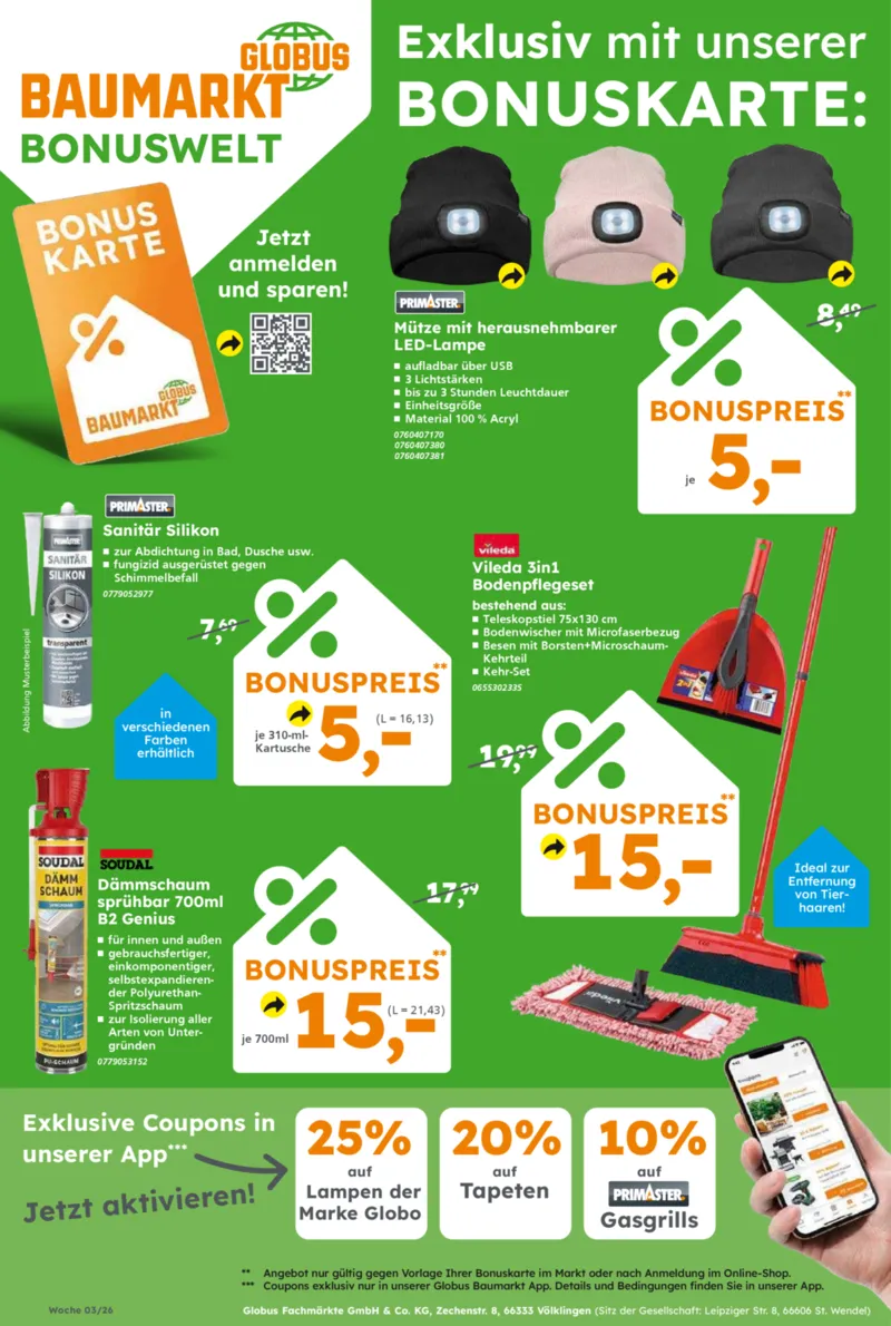 Globus Baumarkt Prospekt vom 12.01.2026, Seite 14