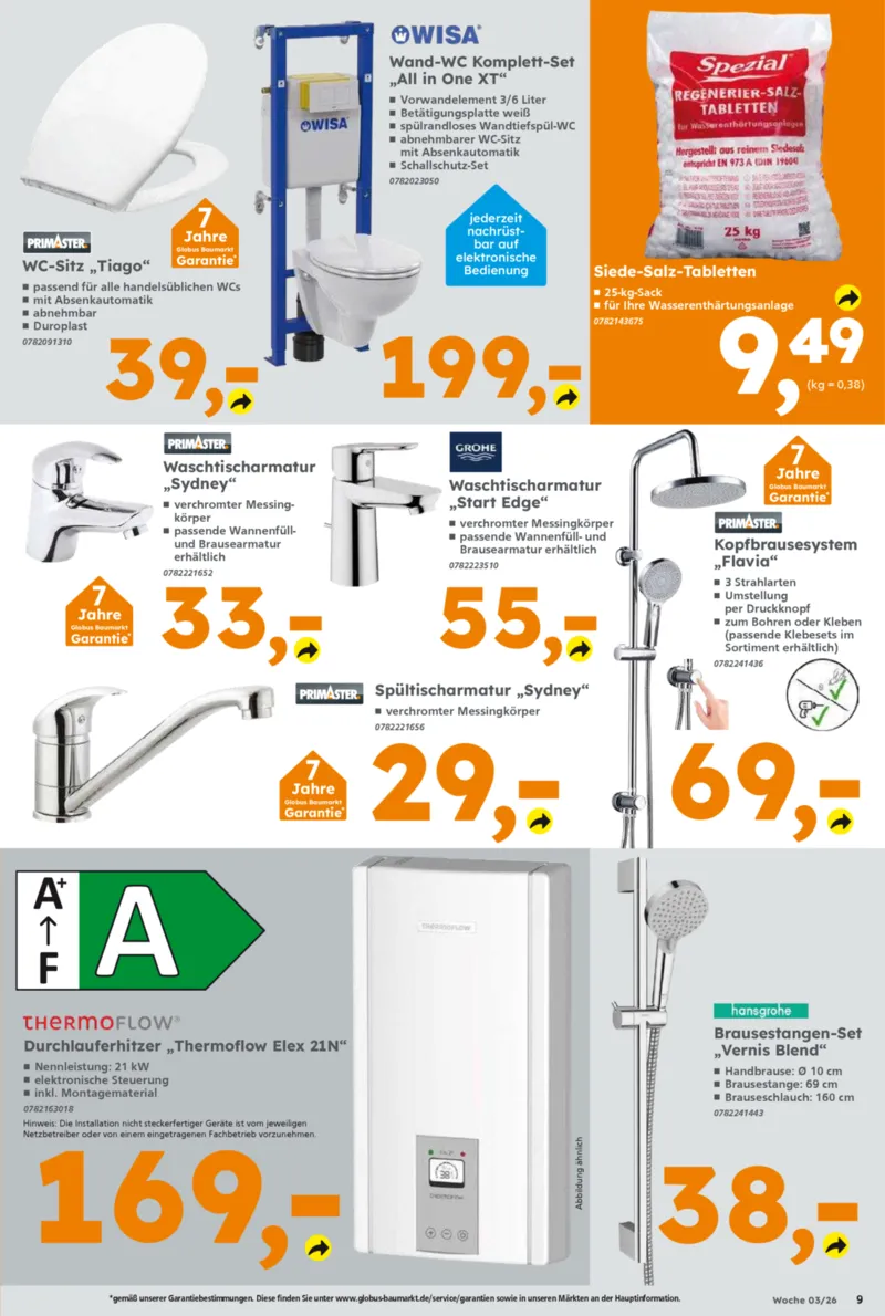 Globus Baumarkt Prospekt vom 12.01.2026, Seite 9