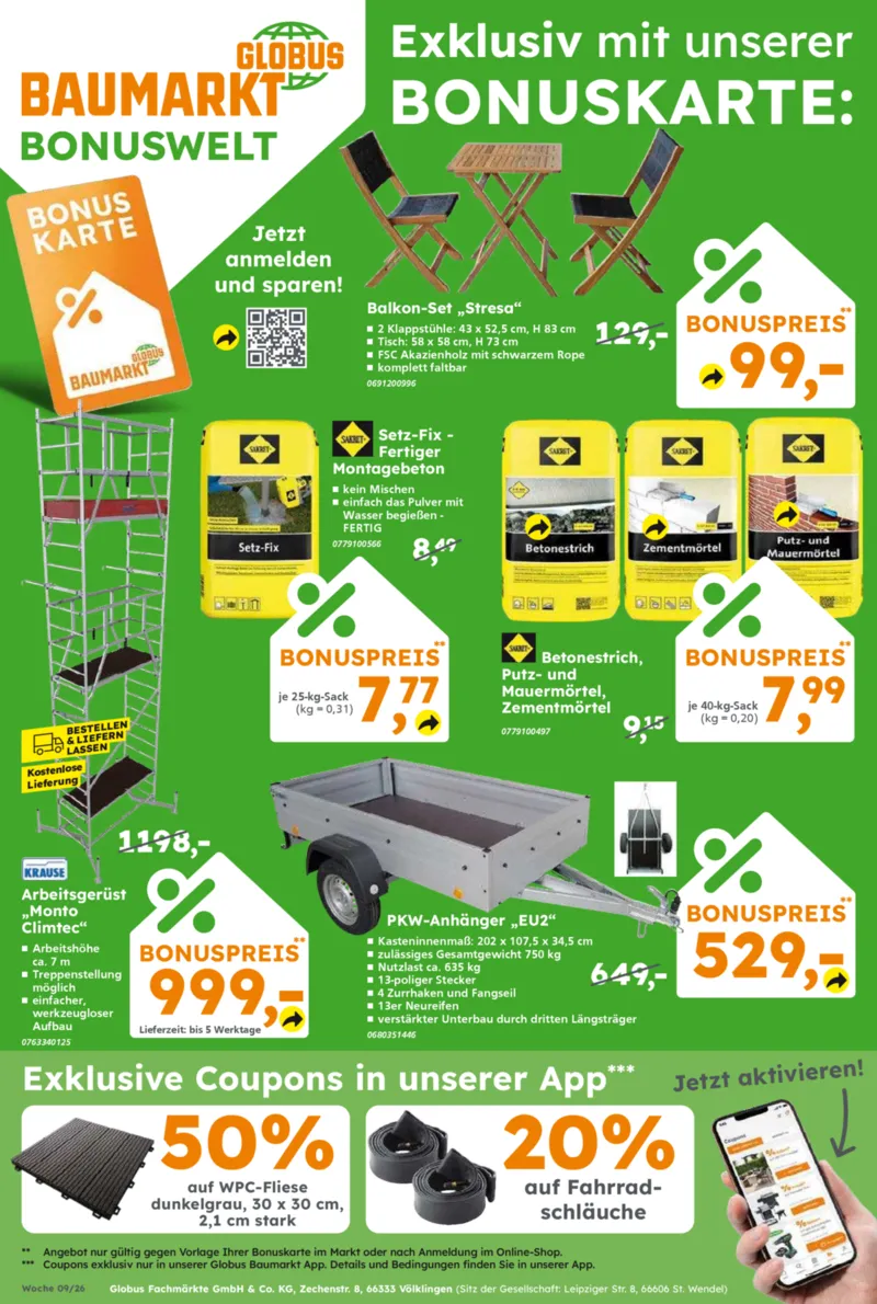 Globus Baumarkt Prospekt vom 23.02.2026, Seite 20