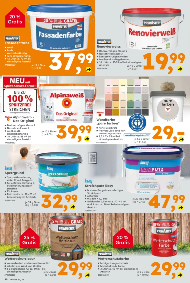 Globus Baumarkt Prospekt vom 09.03.2026, Seite 10