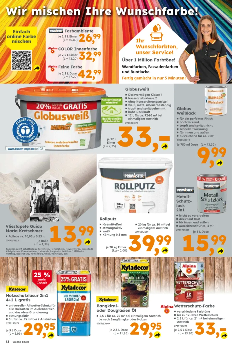 Globus Baumarkt Prospekt vom 16.03.2026, Seite 12