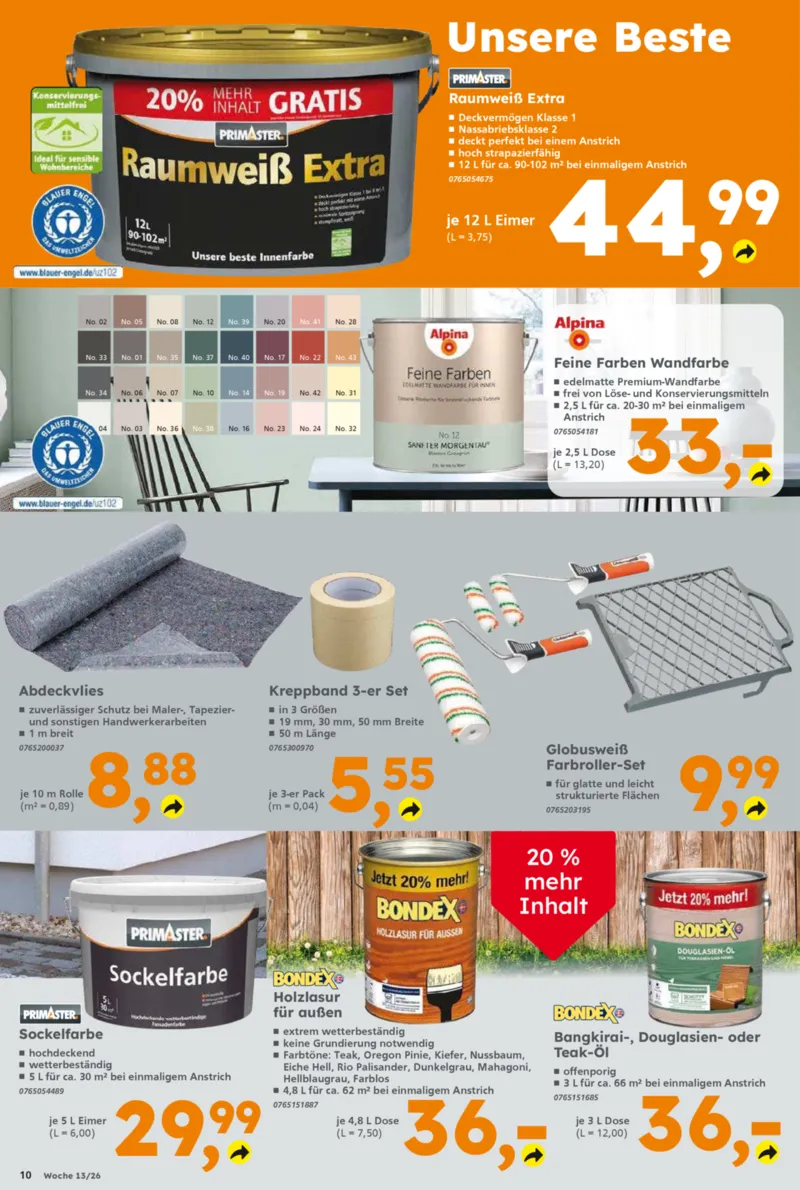 Globus Baumarkt Prospekt vom 23.03.2026, Seite 10