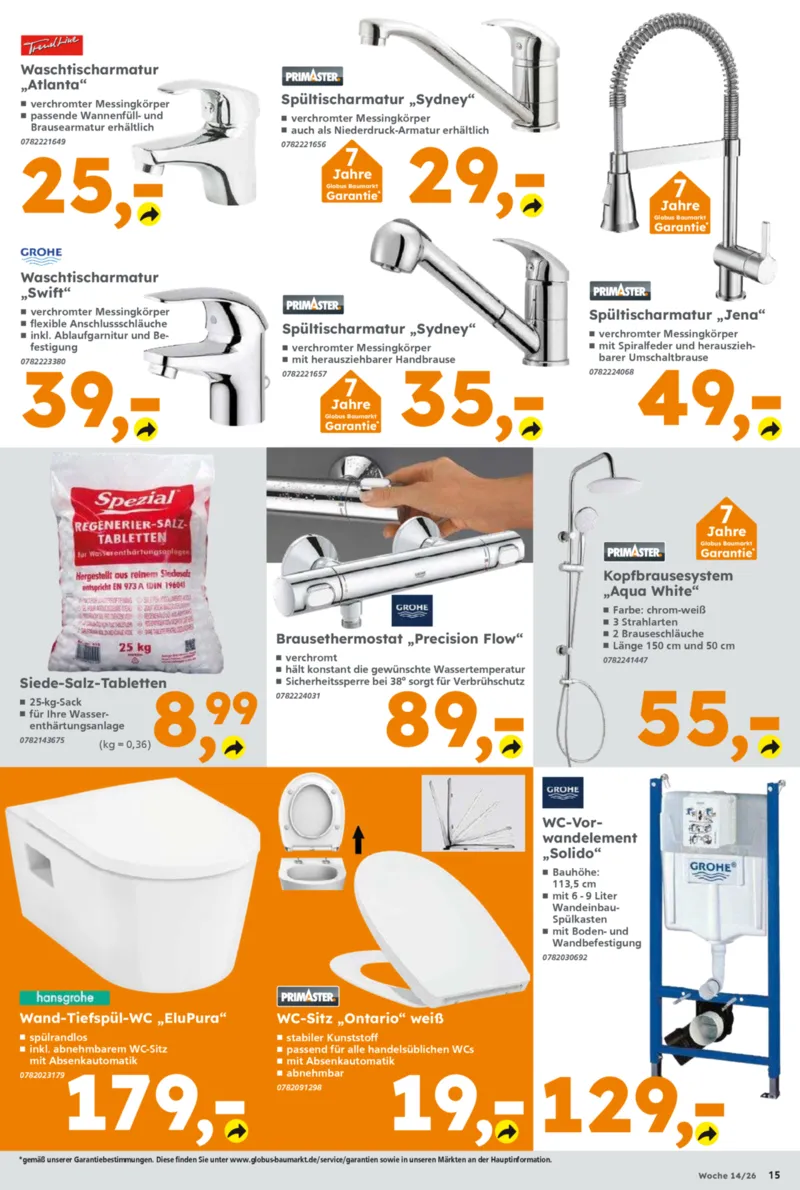 Globus Baumarkt Prospekt vom 30.03.2026, Seite 15