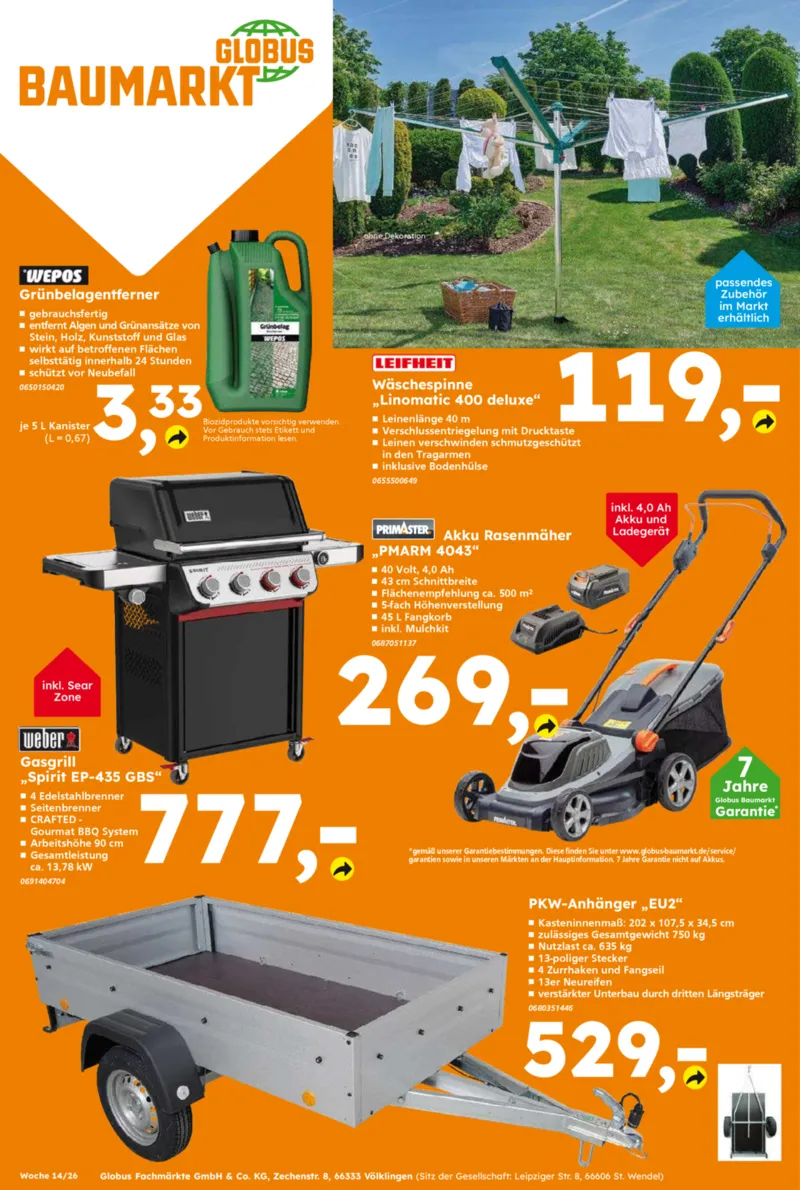 Globus Baumarkt Prospekt vom 30.03.2026, Seite 20