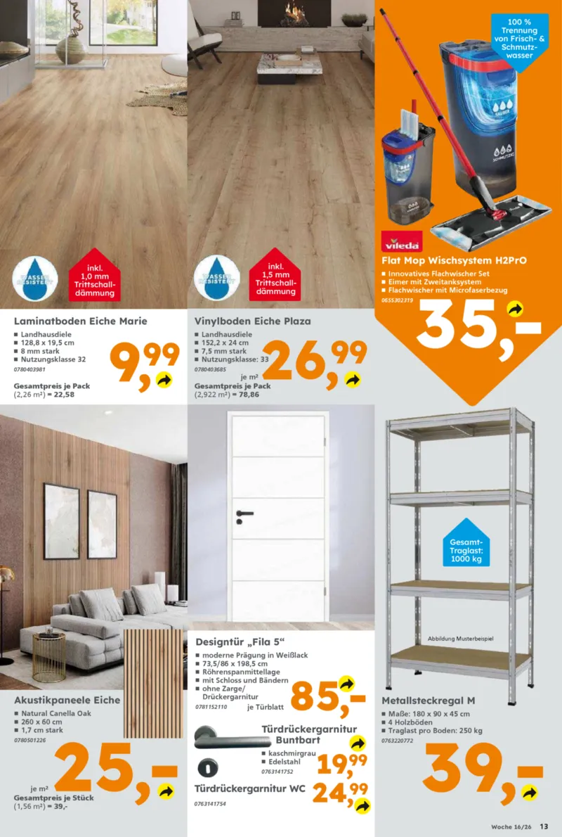 Globus Baumarkt Prospekt vom 13.04.2026, Seite 13