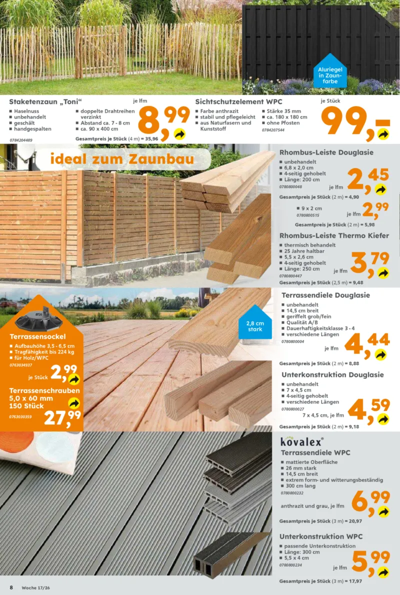 Globus Baumarkt Prospekt vom 20.04.2026, Seite 8