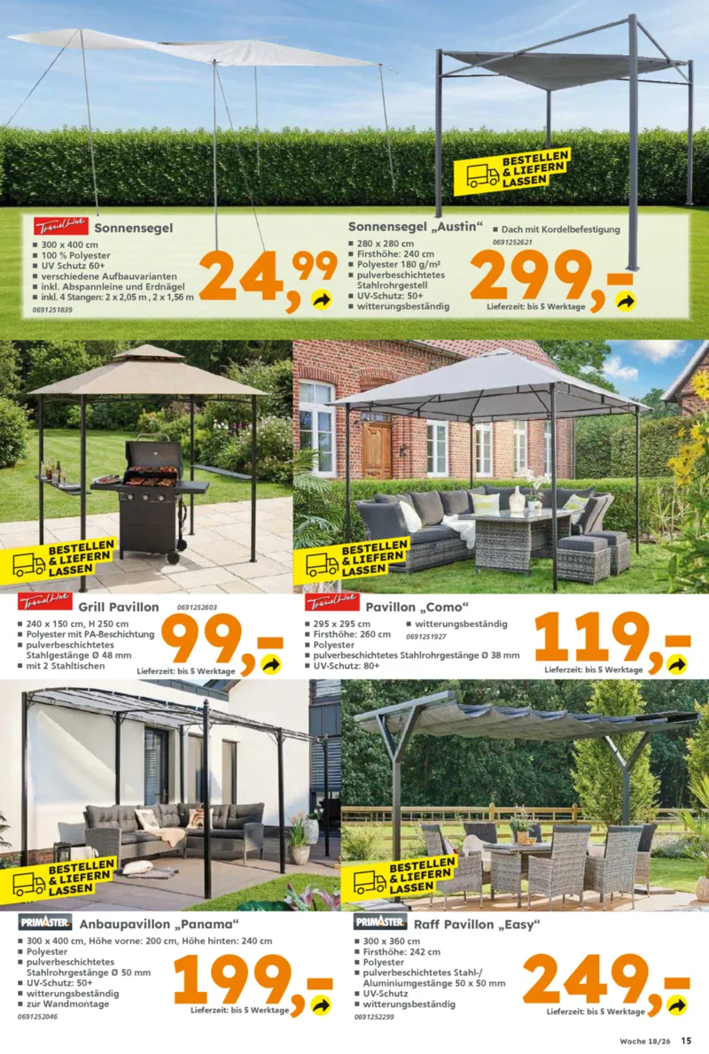 Globus Baumarkt Prospekt vom 27.04.2026, Seite 15