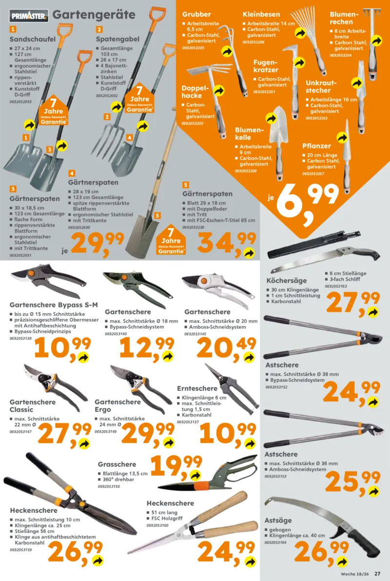 Globus Baumarkt Prospekt vom 27.04.2026, Seite 27