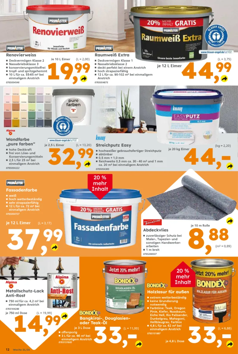 Globus Baumarkt Prospekt vom 18.05.2026, Seite 12