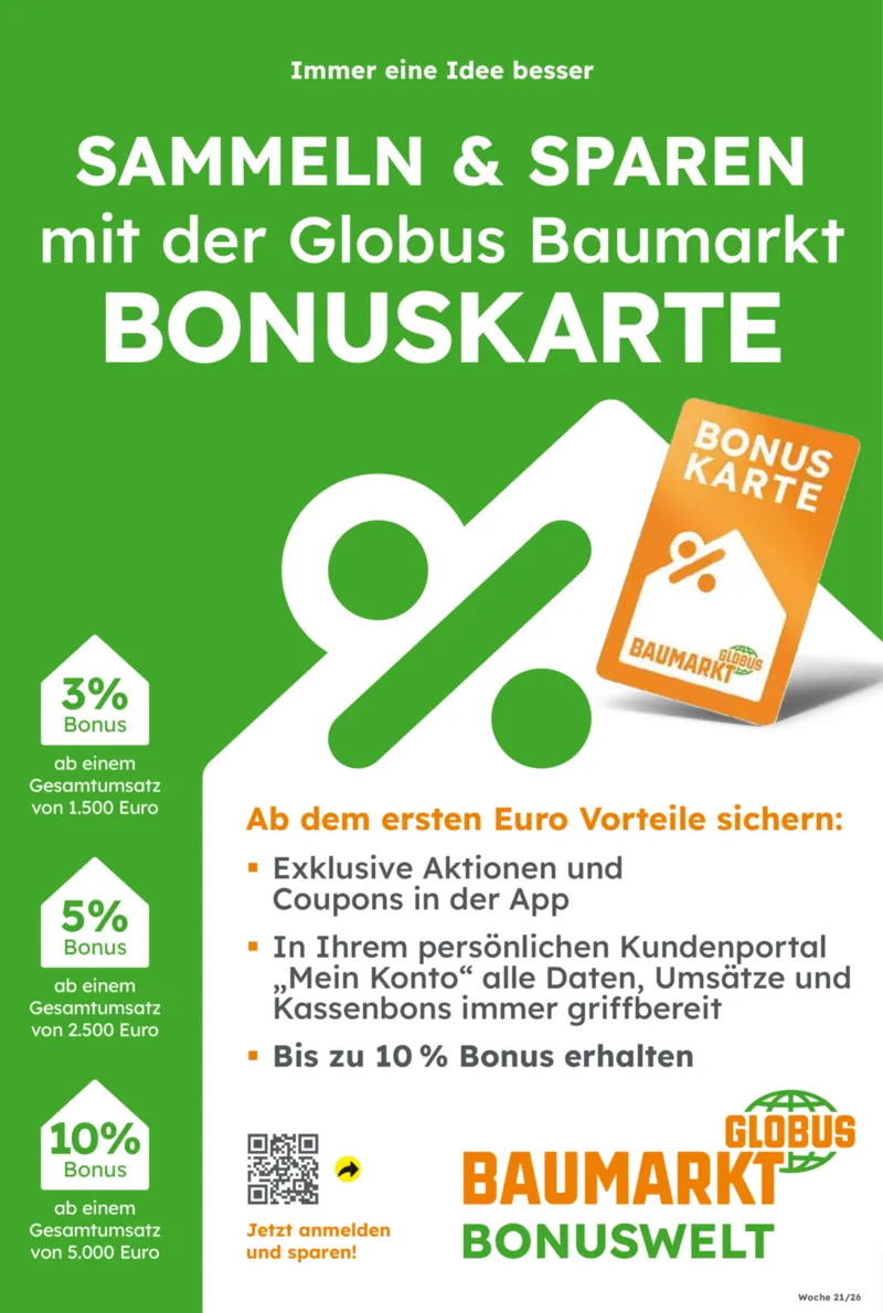 Globus Baumarkt Prospekt vom 18.05.2026, Seite 19