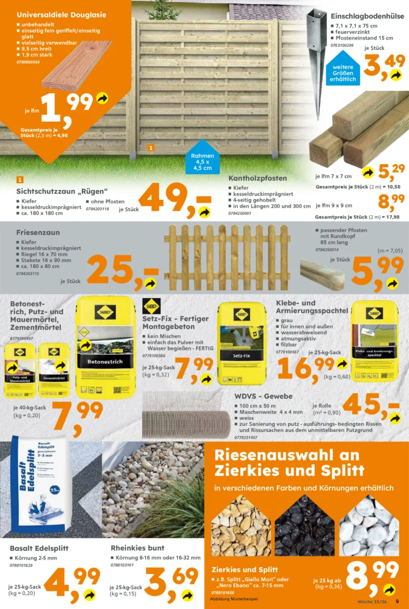 Globus Baumarkt Prospekt vom 01.06.2026, Seite 9