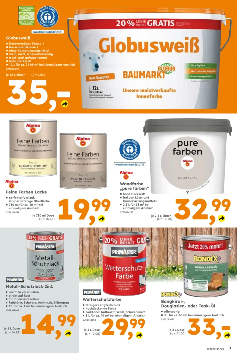 Globus Baumarkt Prospekt vom 08.06.2026, Seite 7