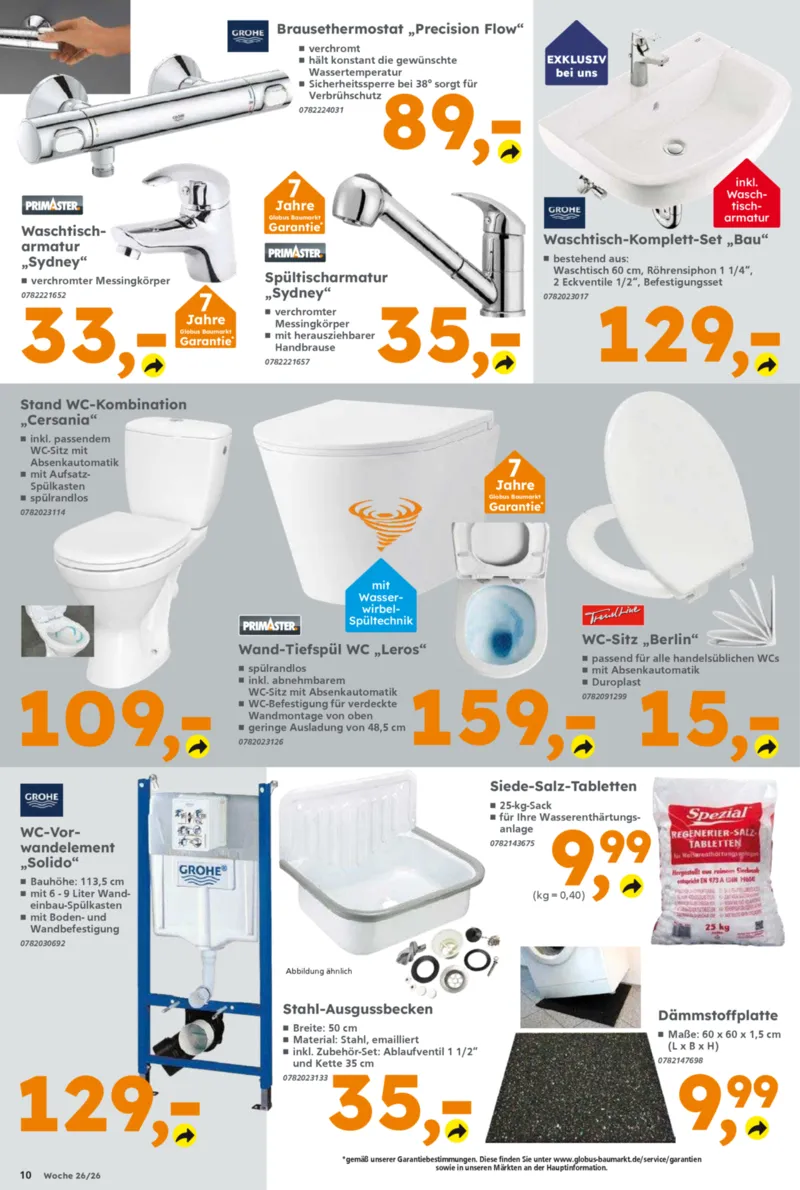 Globus Baumarkt Prospekt vom 22.06.2026, Seite 10