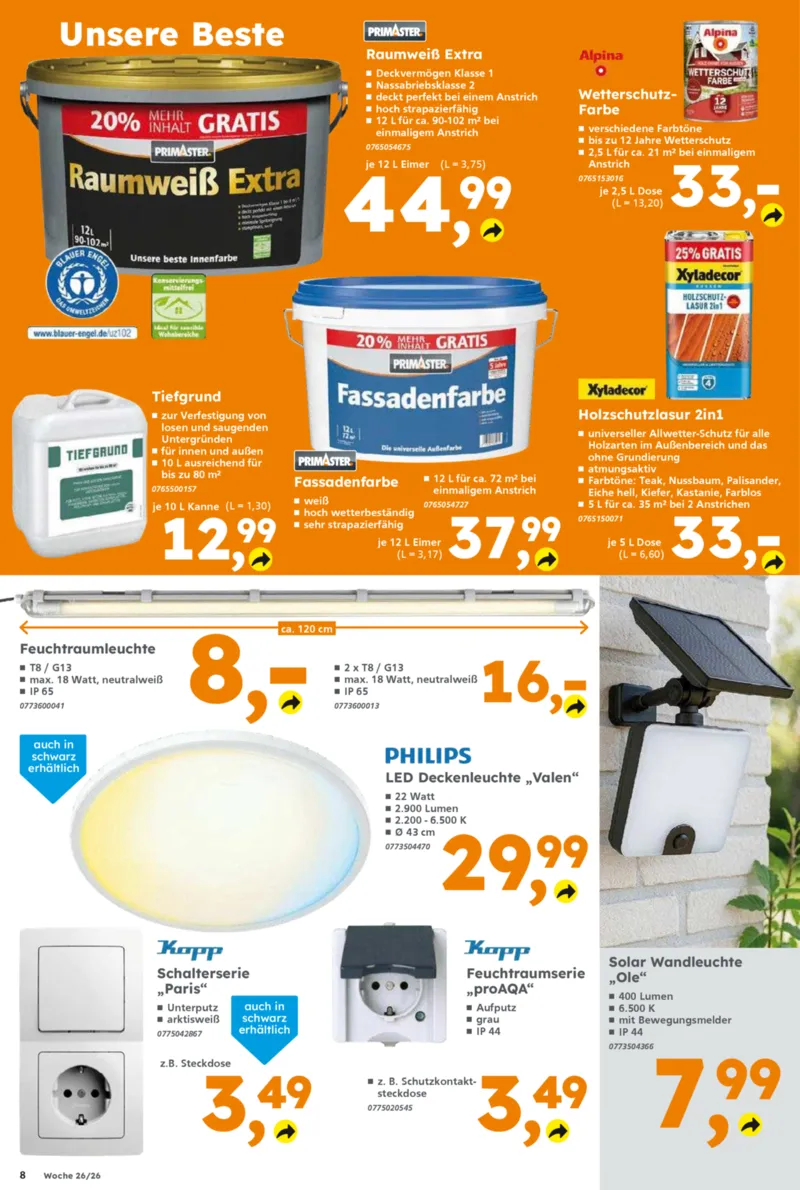 Globus Baumarkt Prospekt vom 22.06.2026, Seite 8