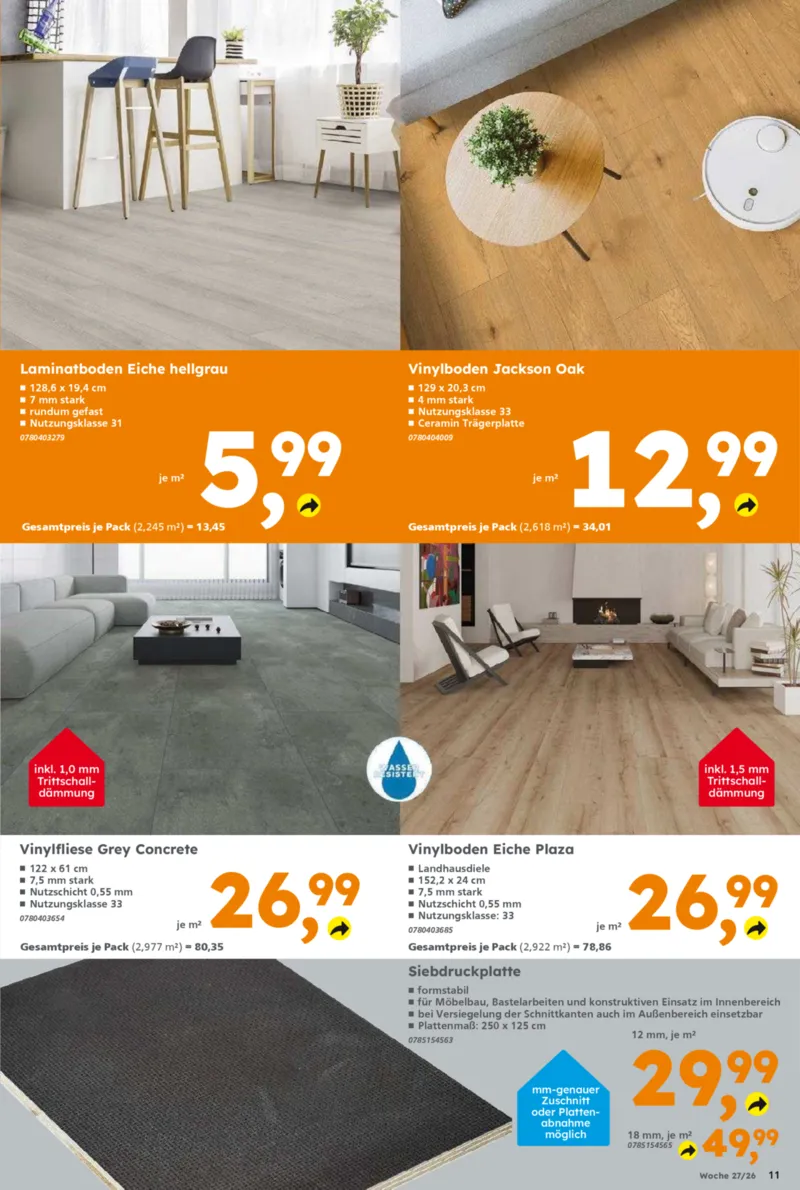 Globus Baumarkt Prospekt vom 29.06.2026, Seite 11