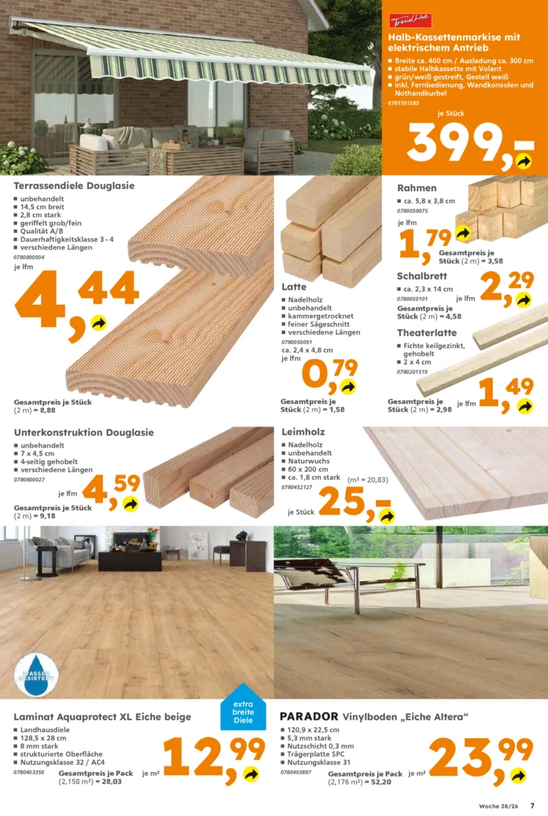 Globus Baumarkt Prospekt vom 06.07.2026, Seite 7