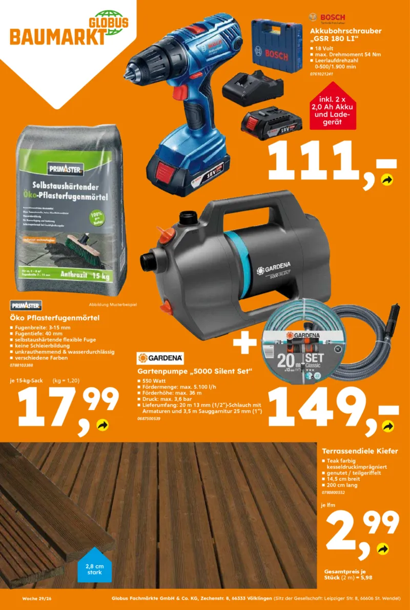 Globus Baumarkt Prospekt vom 13.07.2026, Seite 12