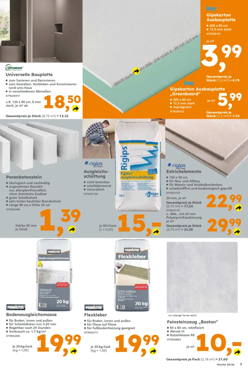Globus Baumarkt Prospekt vom 13.07.2026, Seite 7
