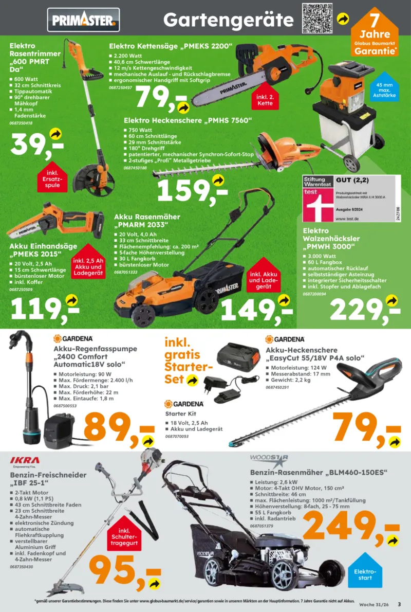 Globus Baumarkt Prospekt vom 27.07.2026, Seite 3