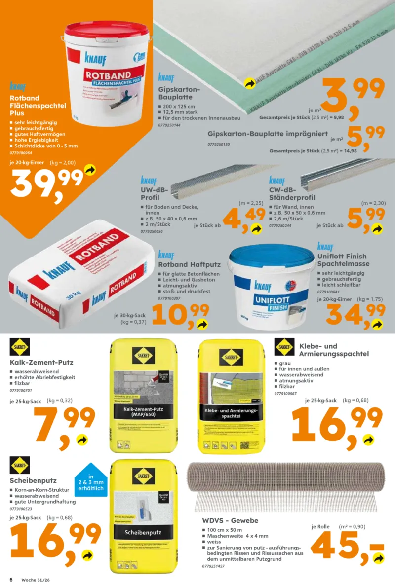 Globus Baumarkt Prospekt vom 27.07.2026, Seite 6
