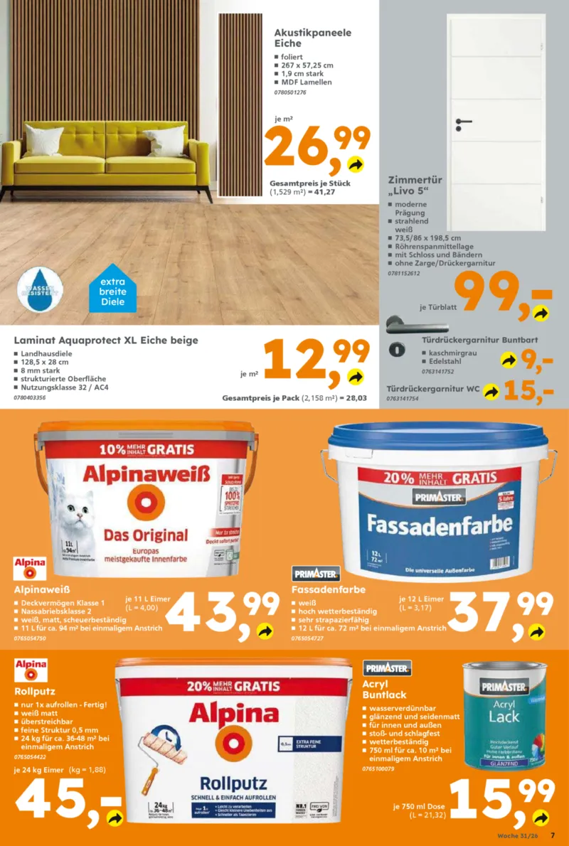 Globus Baumarkt Prospekt vom 27.07.2026, Seite 7