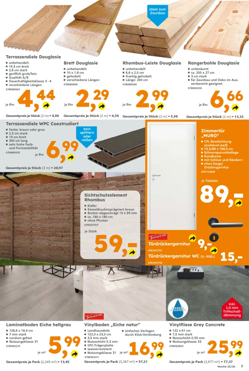 Globus Baumarkt Prospekt vom 03.08.2026, Seite 7
