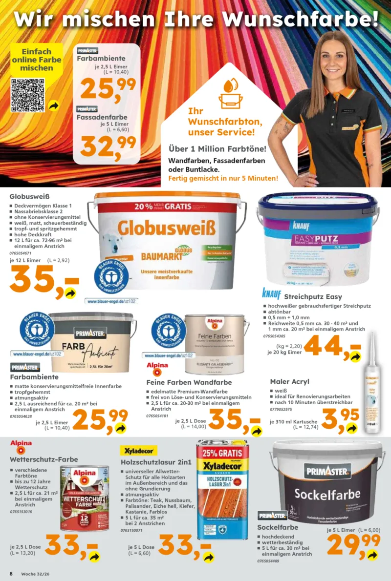 Globus Baumarkt Prospekt vom 03.08.2026, Seite 8
