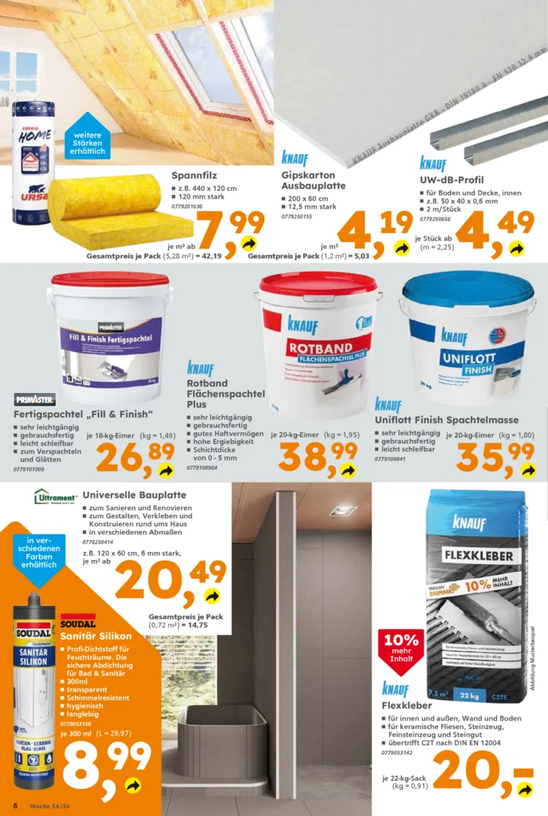 Globus Baumarkt Prospekt vom 17.08.2026, Seite 6