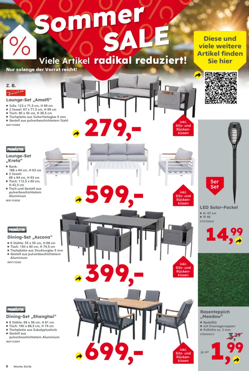 Globus Baumarkt Prospekt vom 24.08.2026, Seite 6