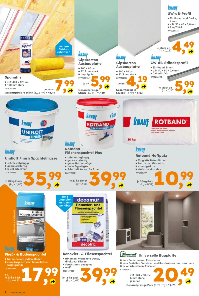 Globus Baumarkt Prospekt vom 14.09.2026, Seite 8