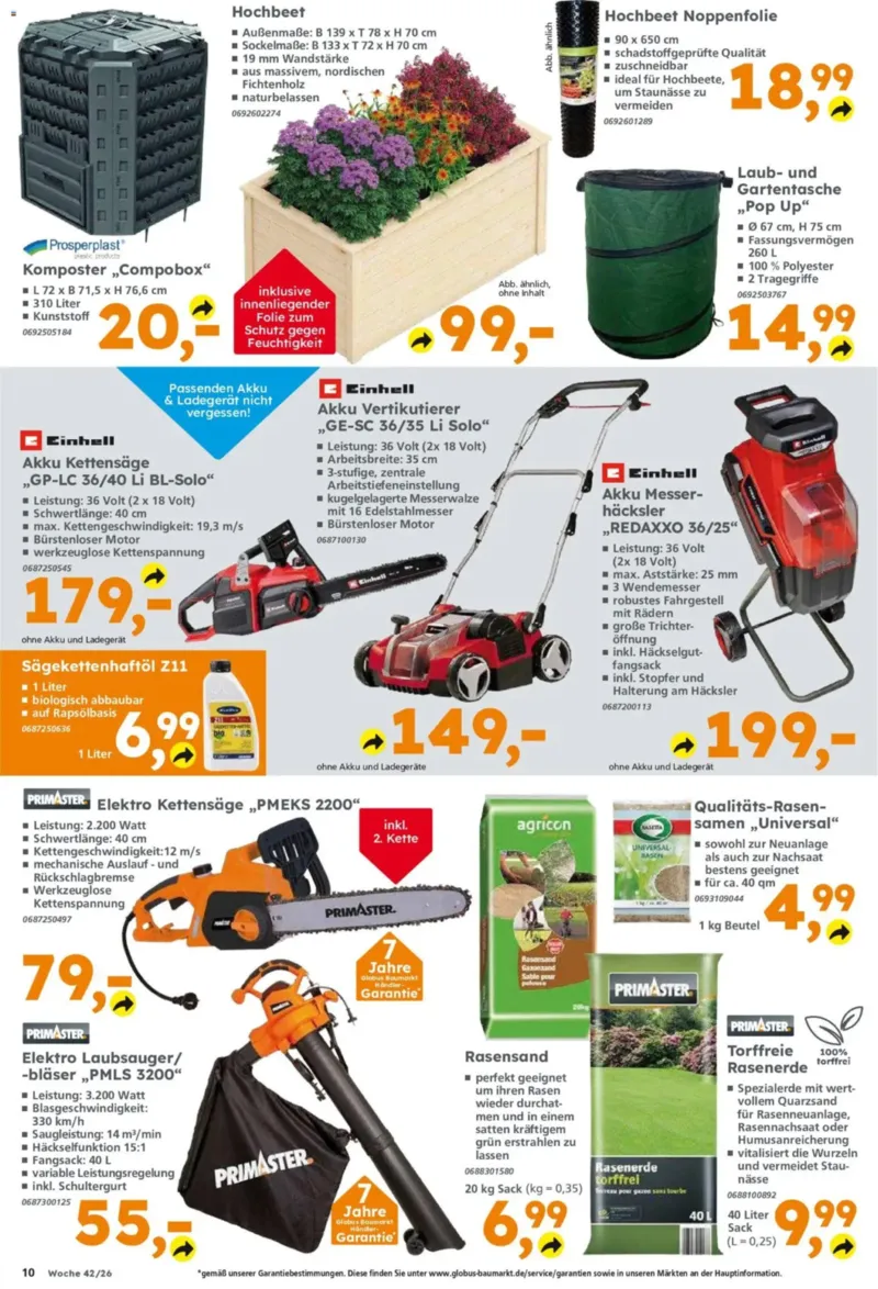 Globus Baumarkt Prospekt vom 12.10.2026, Seite 10