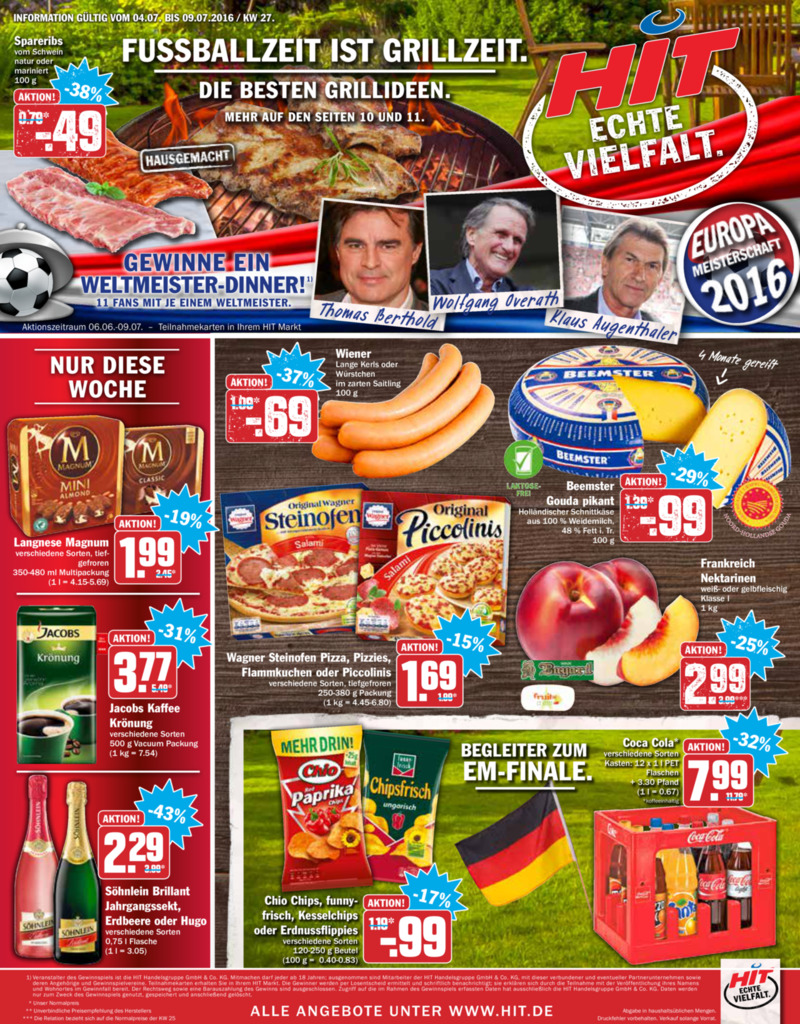 HIT Prospekt vom 04.07.2016 bis 09.07.2016 blättern!
