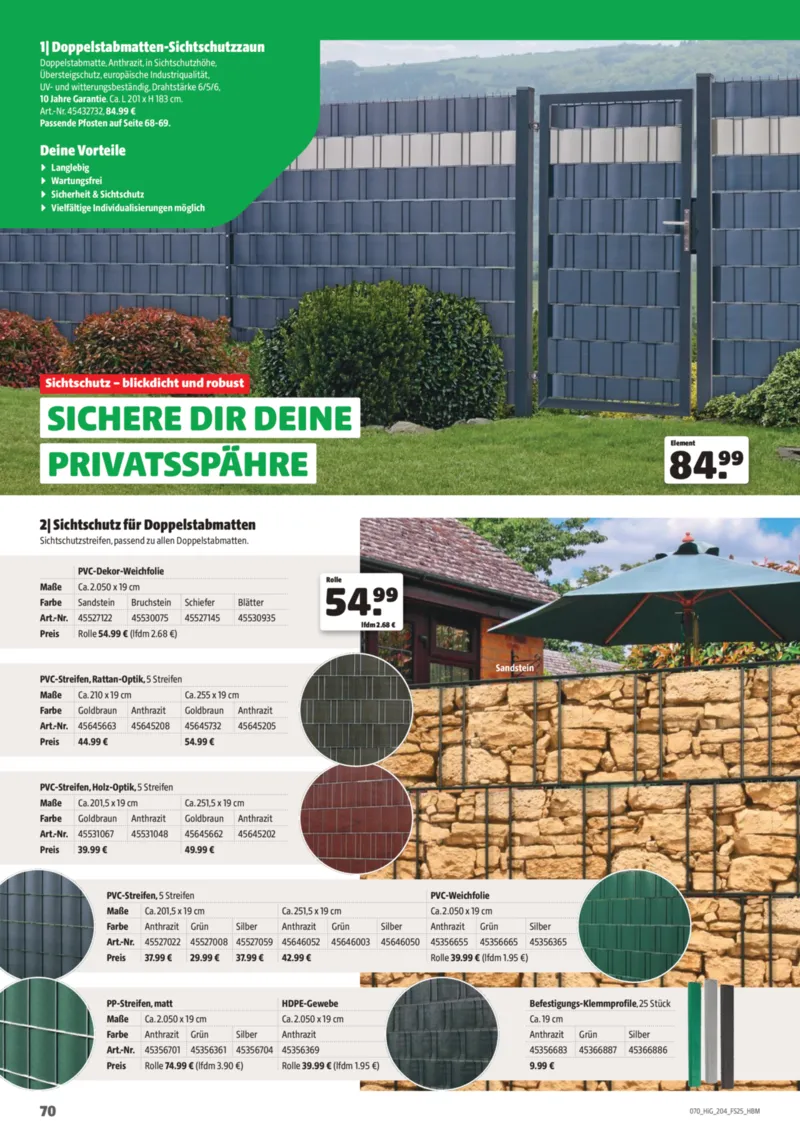 Hagebau Prospekt vom 01.03.2025, Seite 70