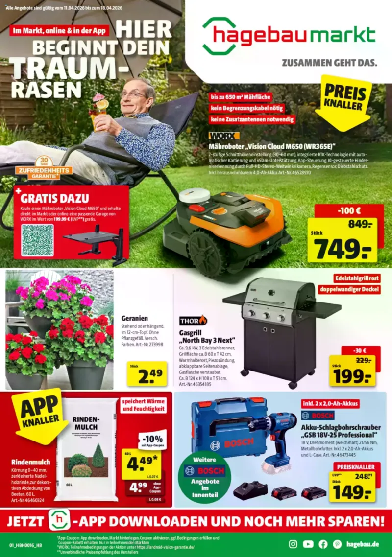 Hagebau Prospekt vom 11.04.2026, Seite 1