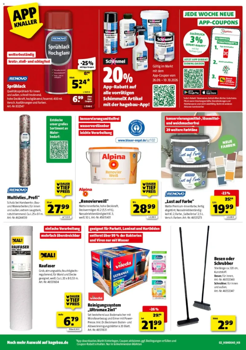 Hagebau Prospekt vom 26.09.2026, Seite 2