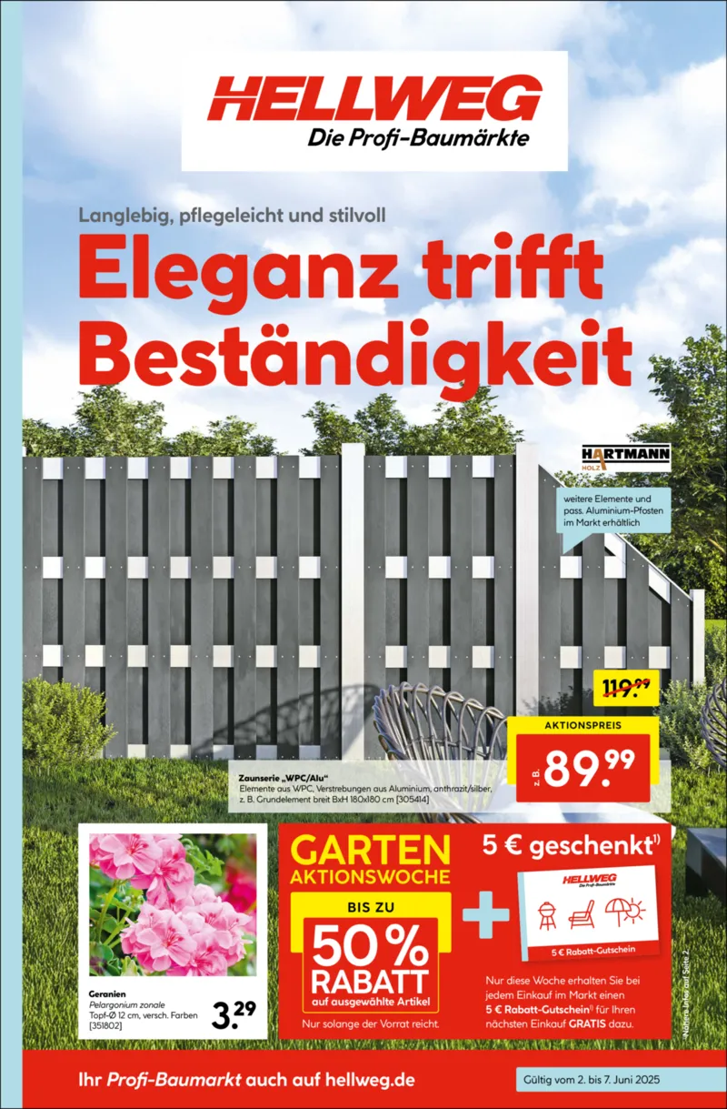 Hellweg Prospekt vom 02.06.2025, Seite 1