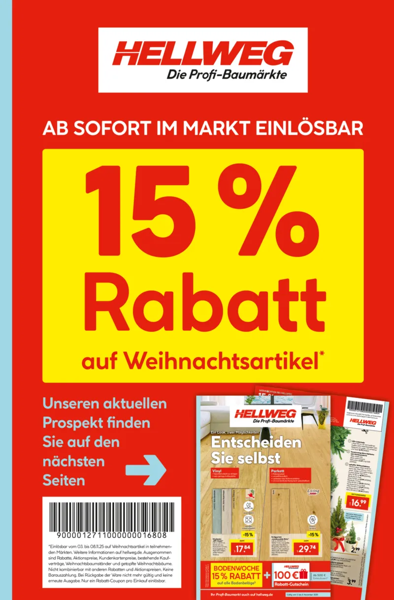 Hellweg Prospekt vom 03.11.2025, Seite 1