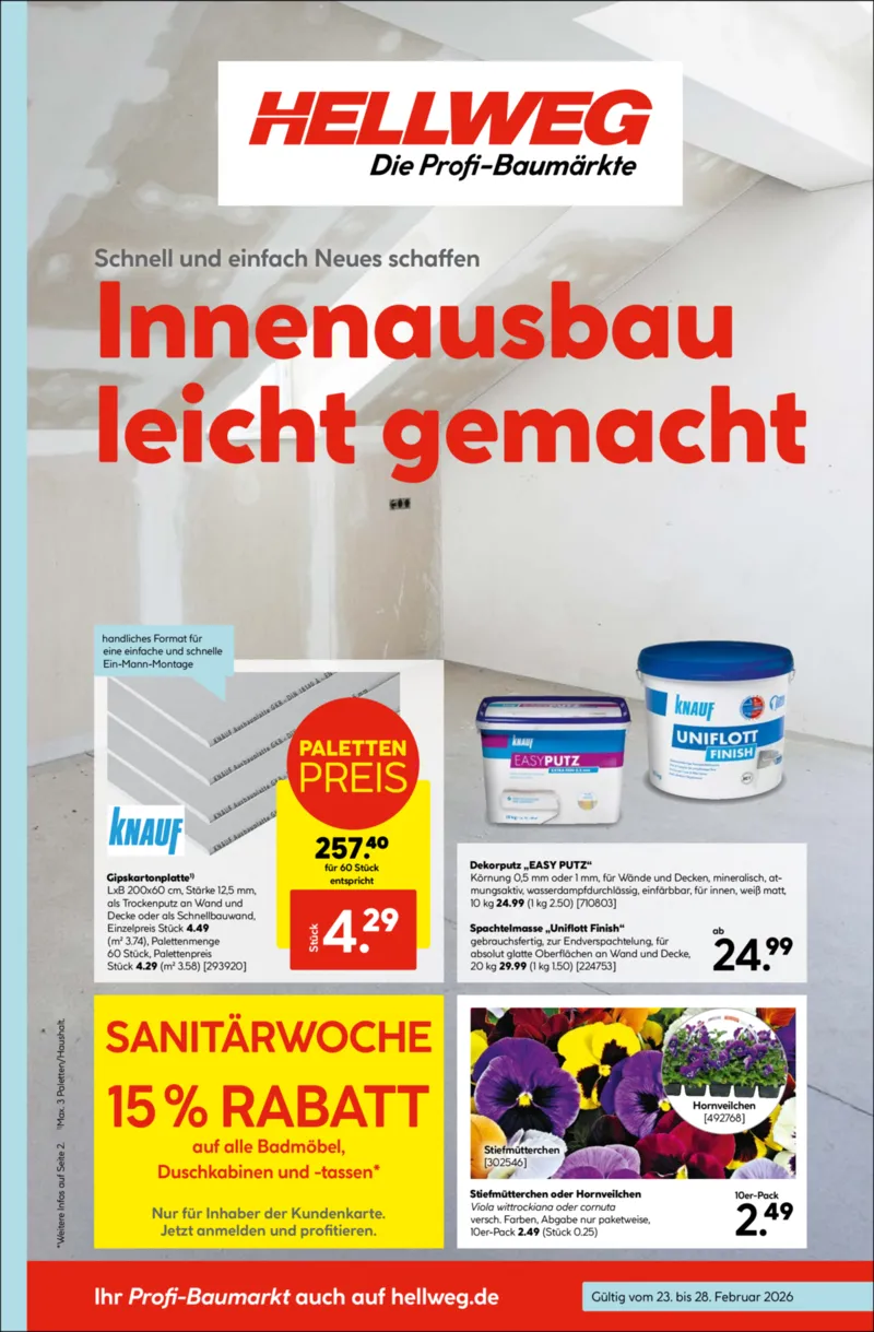 Hellweg Prospekt vom 23.02.2026, Seite 1