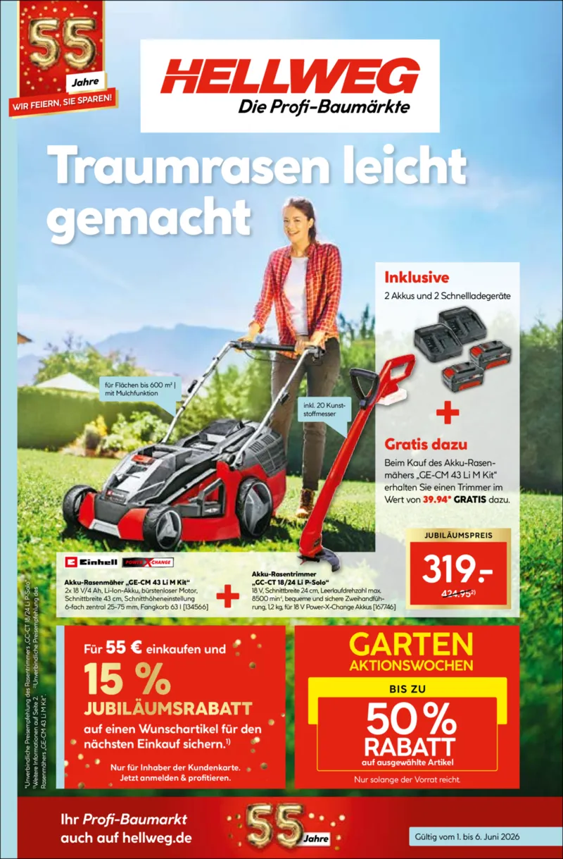 Hellweg Prospekt vom 01.06.2026, Seite 1