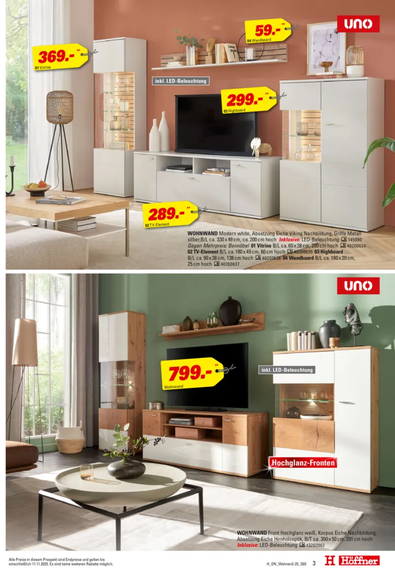 Höffner Prospekt vom 29.10.2025, Seite 3 Höffner Prospekt vom 29.10.2025, Seite 3